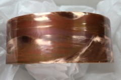 Flame Painted, Etched Bracelet