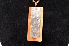 Copper, Sterling Silver Pendant