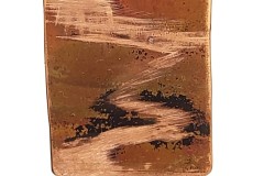 Flame Painted Landscape Pendant
