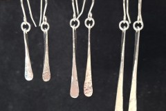 Sterling Silver Linear Earrings