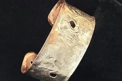 Copper, Reticulated Silver, Distressed Cuff