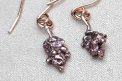 Copper Slag Earrings