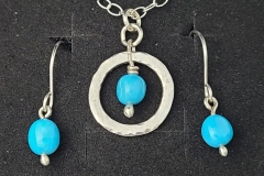 SOLD Turquoise in Sterling Silver Set